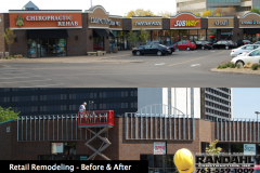 retail remodeling before after
