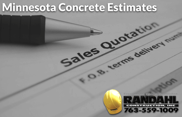 Minnesota concrete estimates