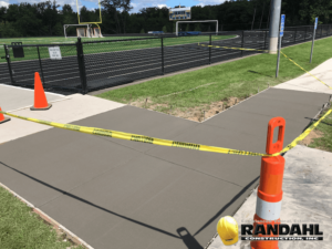 School Concrete Sidewalk