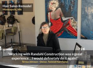 Hair Salon Remodeling Project Minneapolis